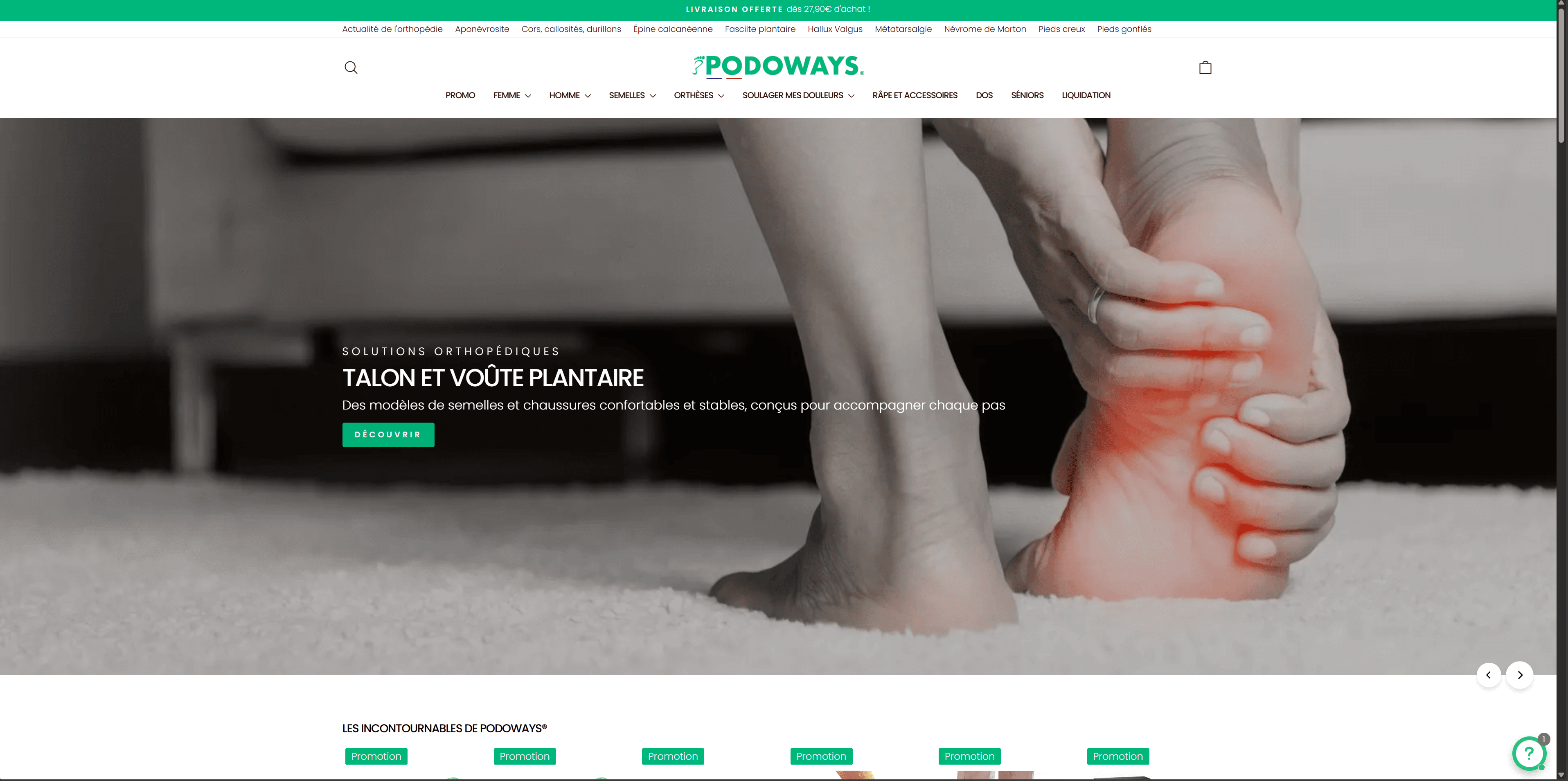 Capture d'un développement web freelance